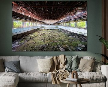 Piscine abandonnée. sur Roman Robroek - Photos de bâtiments abandonnés