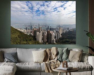 Hongkong Skyline van Jurgen Buijsse