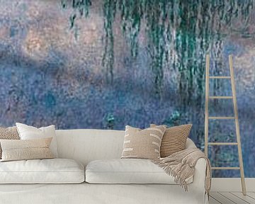 Die Seerosen - Morgen mit Weiden, Claude Monet