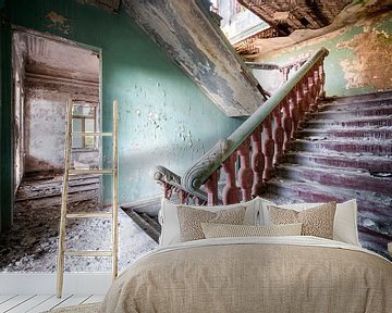 Stairs in Abandoned Palace. by Roman Robroek - Photos of Abandoned Buildings