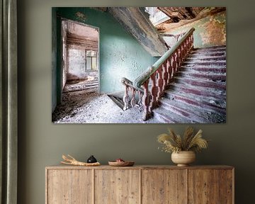 Escaliers du Palais abandonné. sur Roman Robroek - Photos de bâtiments abandonnés