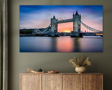 Warm sunrise at Tower Bridge by Rene Siebring