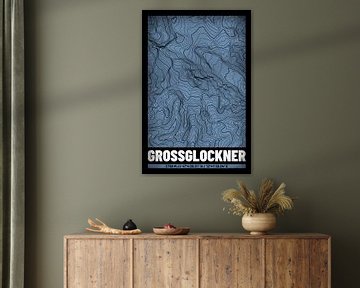 Grossglockner | Topographic Map (Grunge) by ViaMapia