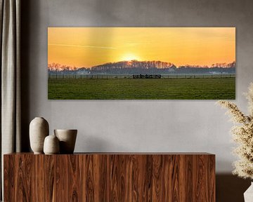 Panorama Doolhof en Hogeberg op Texel. van Justin Sinner Pictures ( Fotograaf op Texel)