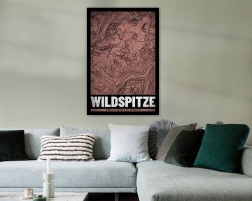 Wildspitze | Kaart Topografie (Grunge) van ViaMapia