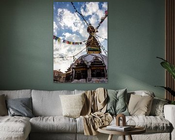 Kleine Stupa in Kathmandu von Mickéle Godderis