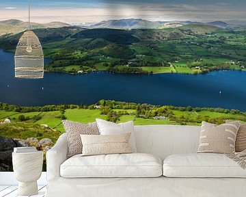 Uitzicht over Ullswater, Lake District van Frank Peters