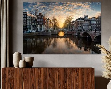 Keizersgracht, Amsterdam - Sunset by Tomas van der Weijden