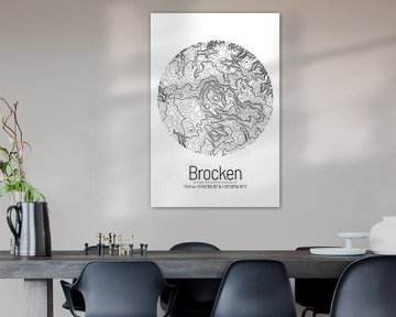 Brocken | Topographie de la carte (minimum) sur ViaMapia