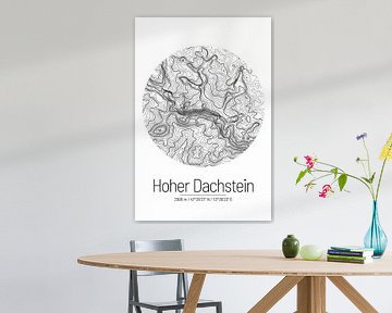 Hoher Dachstein | Topographic Map (Minimal) by ViaMapia