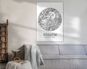 Wildspitze | Kaarttopografie (Minimaal) van ViaMapia