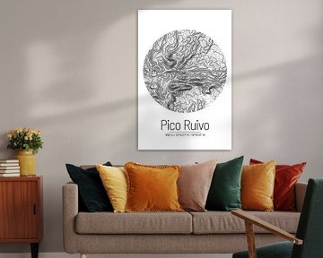 Pico Ruivo | Kaart Topografie (Minimaal) van ViaMapia