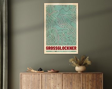 Grossglockner | Topographic Map (Retro) by ViaMapia