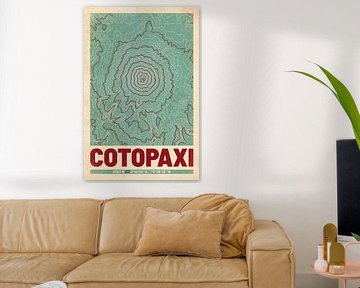 Cotopaxi | Kaart Topografie (Retro) van ViaMapia