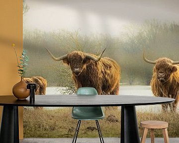 Three Scottish Highlanders by Sonja van Poorten