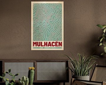 Mulhacén | Landkarte Topografie (Retro)