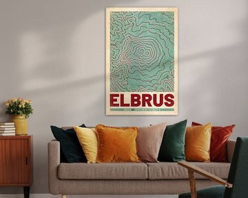 Elbrus | Landkarte Topografie (Retro) von ViaMapia