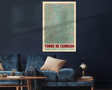 Torre de Cerredo | Kaart Topografie (Retro) van ViaMapia