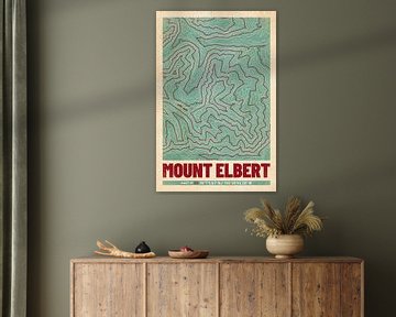 Mount Elbert | Kaart Topografie (Retro) van ViaMapia