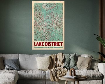 Lake District | Kaart Topografie (Retro) van ViaMapia