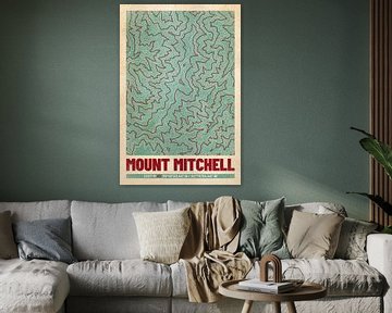 Mount Mitchell | Kaart Topografie (Retro) van ViaMapia