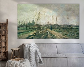 Landschaft mit Kirche und Häusern, Nuenen, Vincent van Gogh