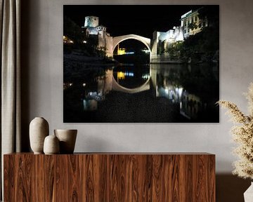"Stari Most" De oude brug in Mostar van Ryan FKJ