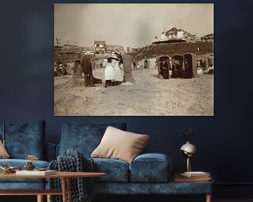 Faulenzen am Strand in Zandvoort, Knackstedt &amp; Näther, 1900 - 1905