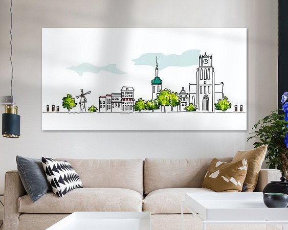 Example of the artwork in a room