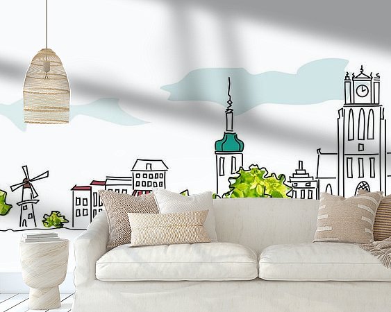 Example of the artwork in a room