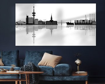 de skyline van hamburg