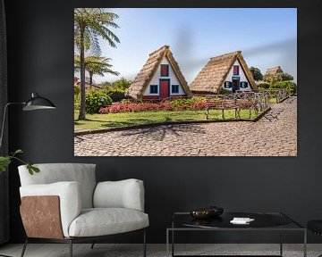 Casas de Colmo à Santana, sur l'île de Madère sur Werner Dieterich