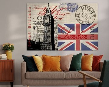 London Great Britain Collage von Andrea Haase