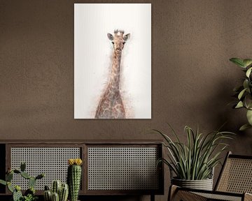 "Portret van een jonge giraffe" - Photography & Art van - GreenGraffy -