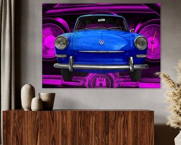 VW 1500 Typ 3 in blue & pink von aRi F. Huber