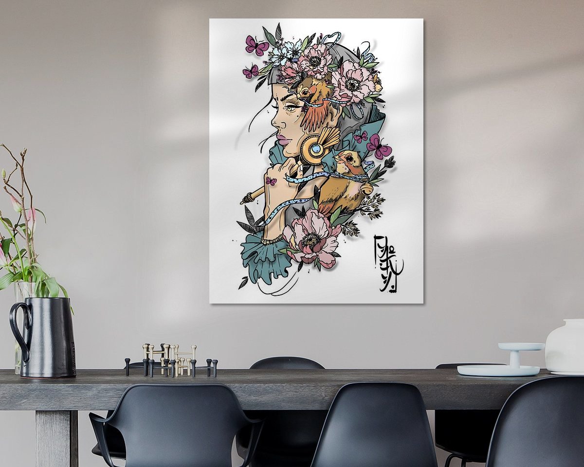 Example of the artwork in a room