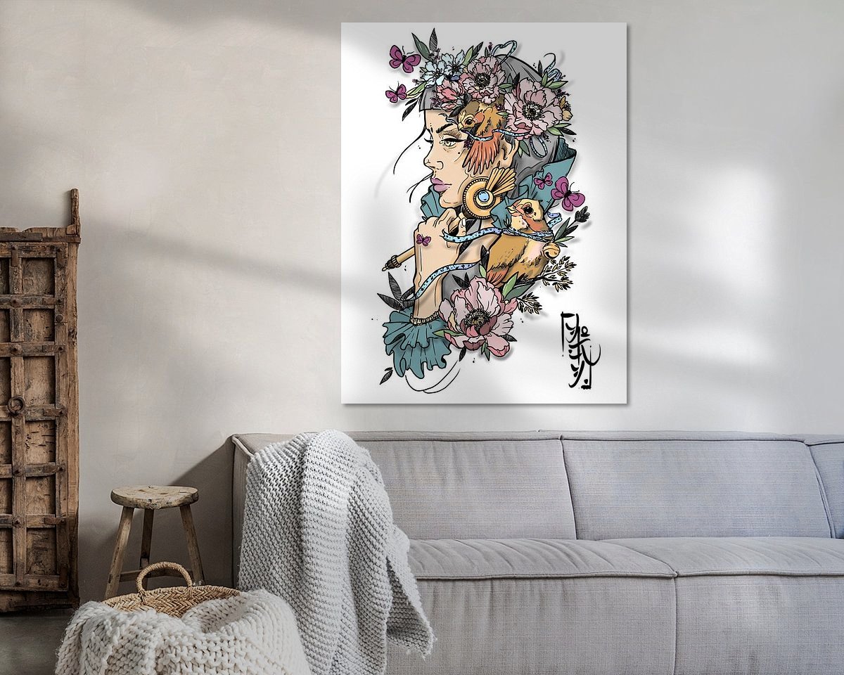 Example of the artwork in a room