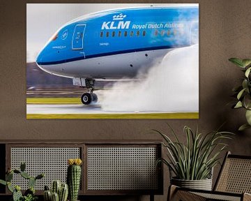 KLM Boeing 787 Thrust Reverse! by Dennis Janssen