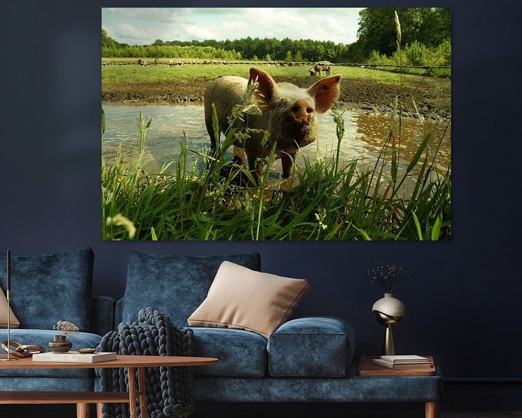 Example of the artwork in a room