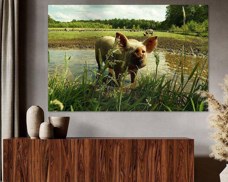 Example of the artwork in a room