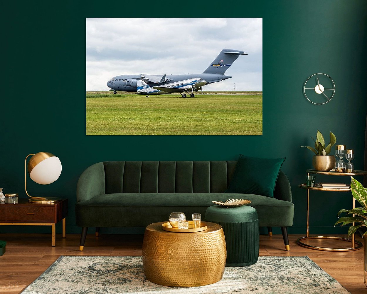 Example of the artwork in a room