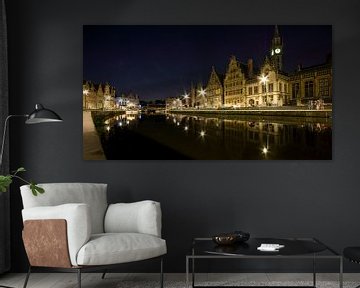 Bruges in the evening by Jacky van Schaijk