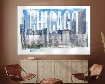 CHICAGO Skyline | Vintage von Melanie Viola