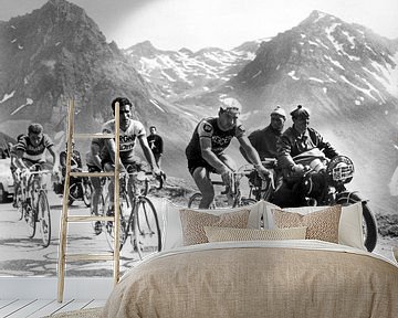 Tour de France 1963: Anquetil, Bahamontes en Poulidor van Bridgeman Images