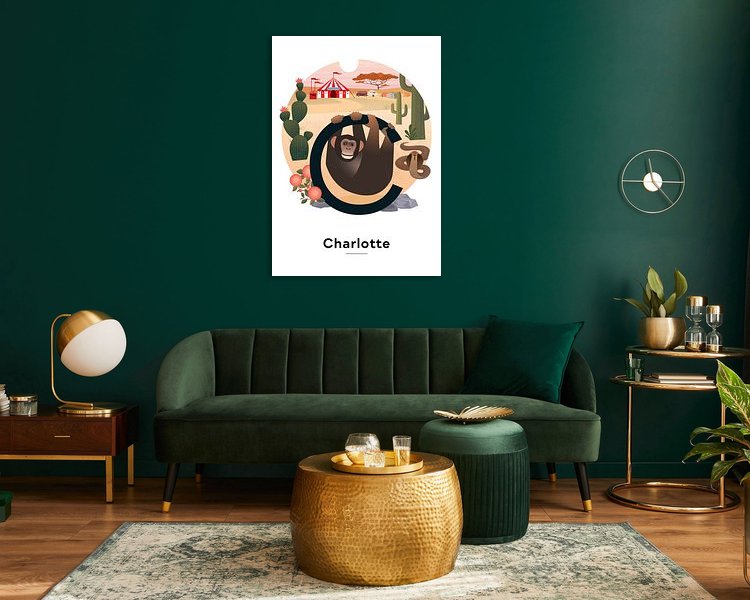 Example of the artwork in a room