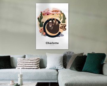 Name poster Charlotte by Hannah Barrow