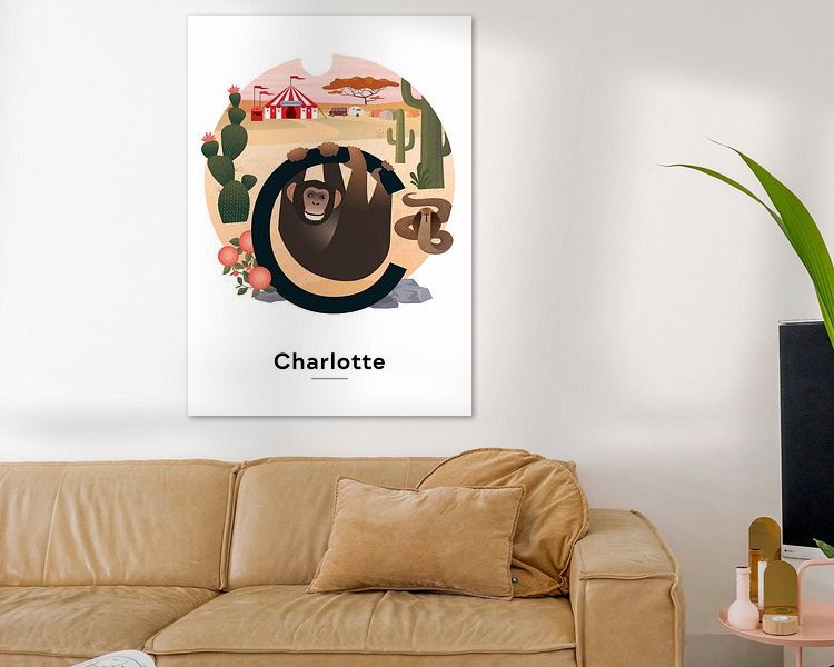 Example of the artwork in a room