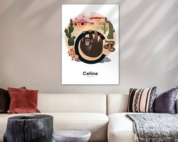 Namensplakat Celine