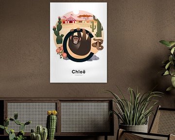 Name Poster Chloe by Hannah Barrow