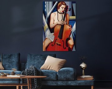 Woman with Cello van Catherine Abel